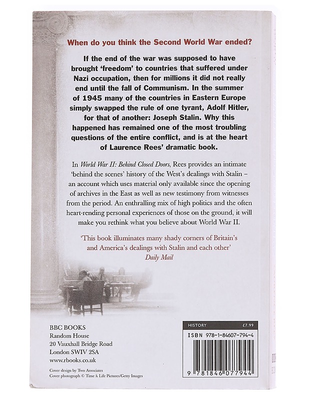 World War II Behind Closed Doors: Stalin, The Nazis and The West - Laurence Rees - Historiakirjat - 10105585992 - 1
