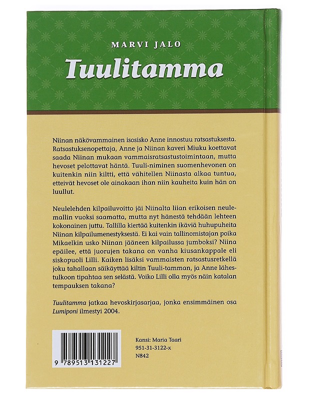 Tuulitamma - Marvi Jalo - Nuorten kirjat - 10105586066 - 1