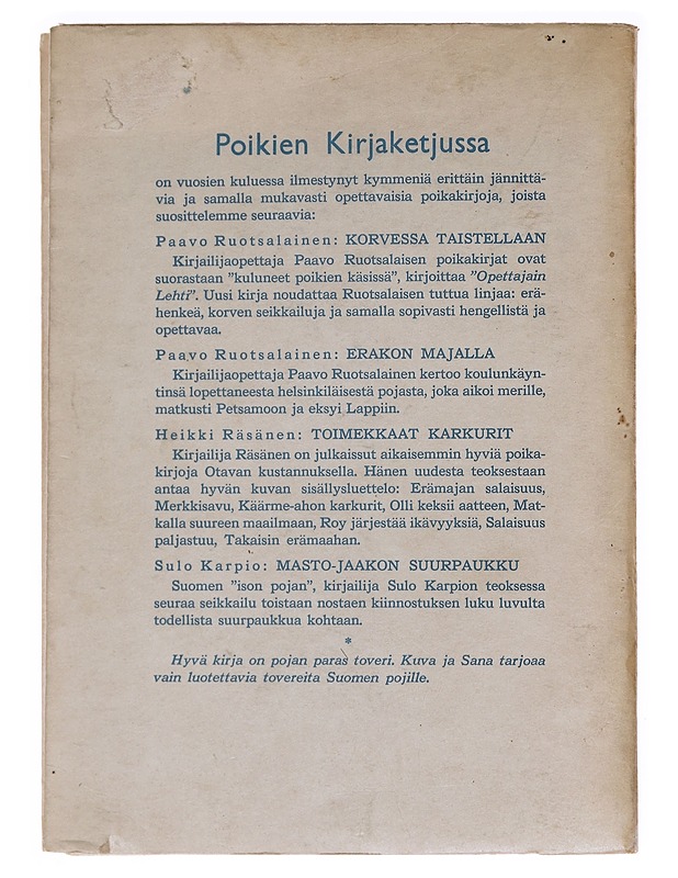 Petojen Keskellä - Paavo Ruotsalainen - Nuorten kirjat - 10105586074 - 1