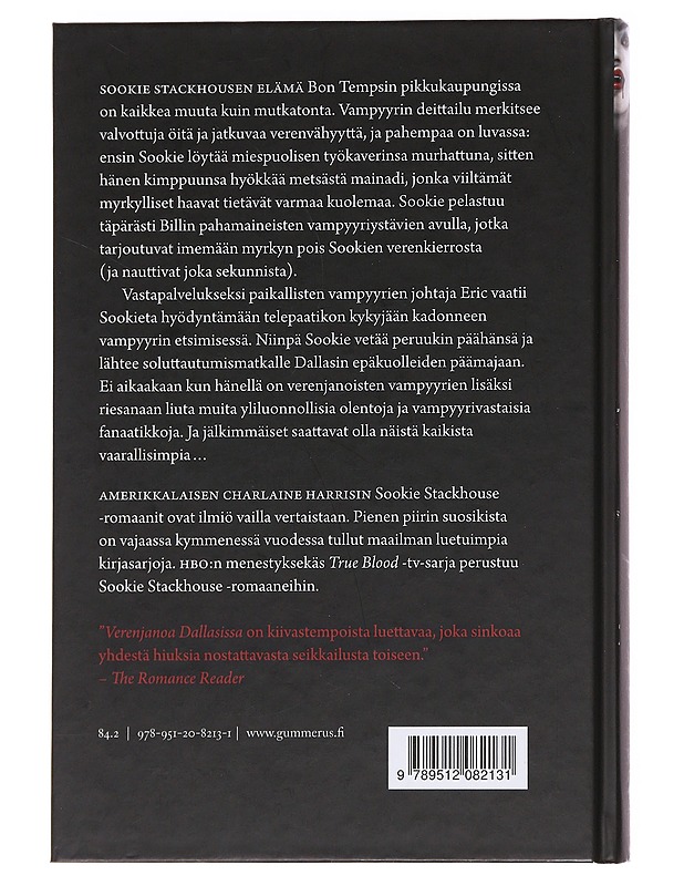 Verenjanoa Dallasissa - Harris, Charlaine - Fantasia- ja scifi - 10105586092 - 1