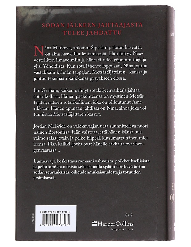 Metsästäjätär - Kate Quinn - Kaunokirjallisuus - 10105586118 - 1