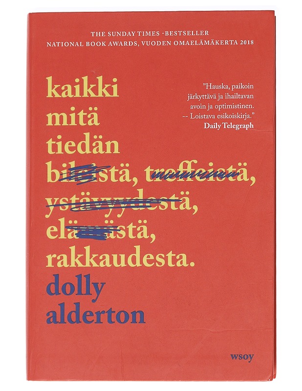 Kaikki mitä tiedän rakkaudesta - Alderton, Dolly - Elämäkerrat ja muistelmat - 10105586155 - 0