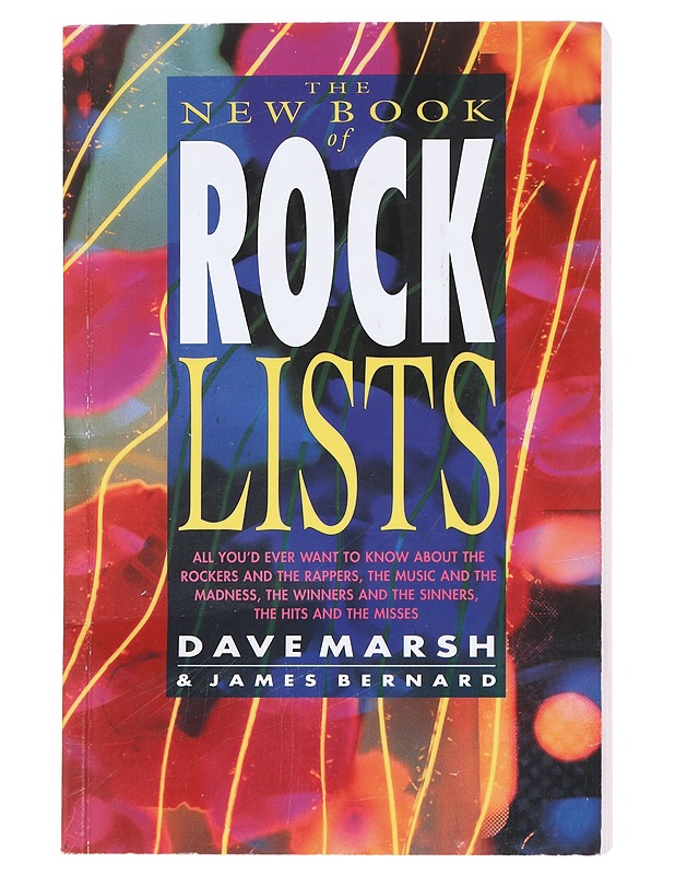 The New Book of Rock Lists - Dave Marsh, James Bernard - Musiikki- ja elokuvakirjat - 10105586186 - 0