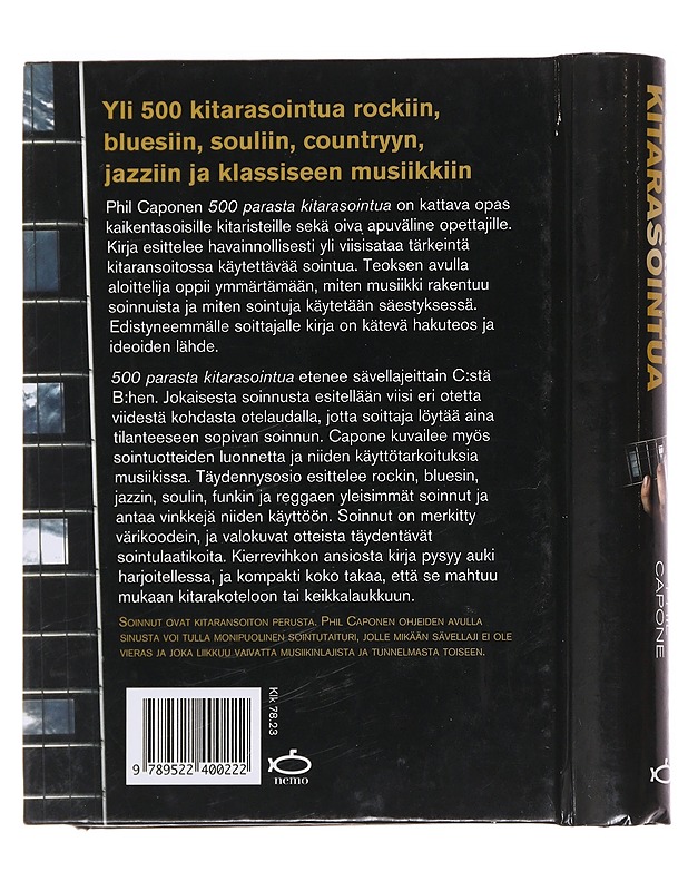 500 parasta kitarasointua : parhaat soinnut rockiin, bluesiin, souliin, countryyn, jazziin ja klassiseen musiikkiin - Capone, Phil - Musiikki- ja elokuvakirjat - 10105586227 - 1