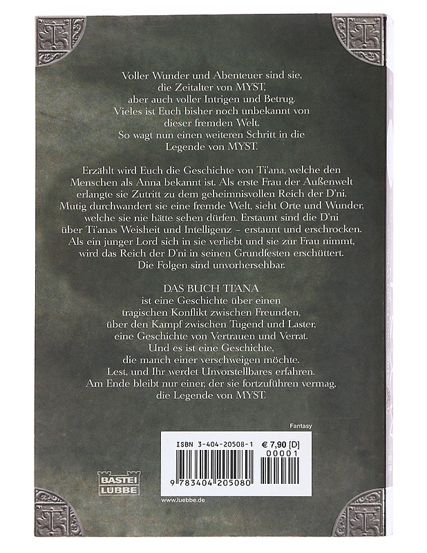 Myst. Das Buch Ti'ana - Rand Miller - Romaanit ja novellit - 10105586263 - 1