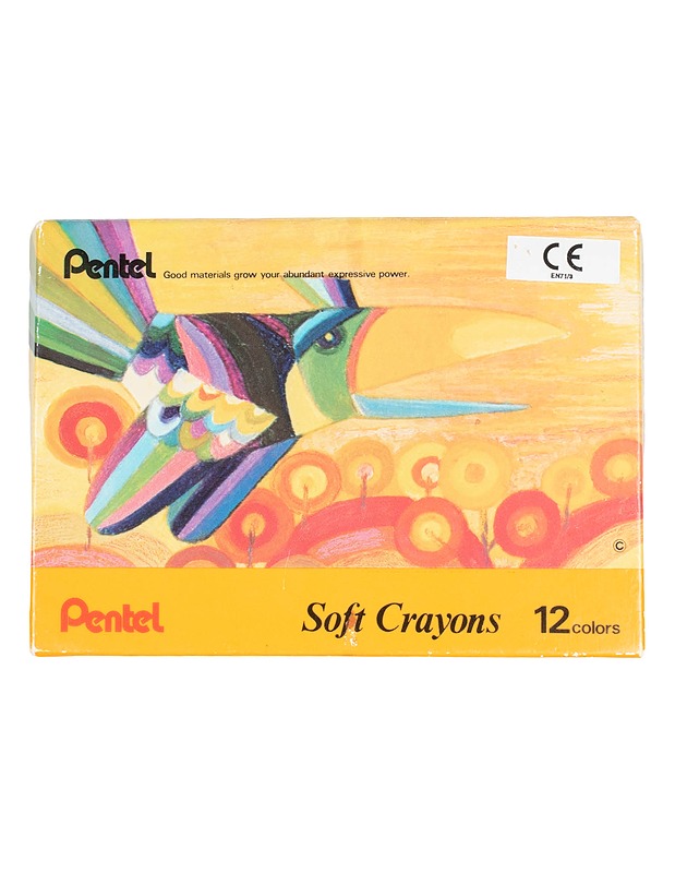 PENTEL Pehmeät väriliidut, 12kpl - Askartelu - 10105586306 - 0