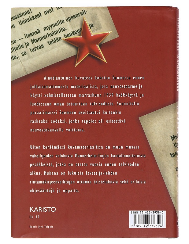 Talvisota puna-armeijan silmin - Antero Uitto - Historiakirjat - 10105586316 - 1