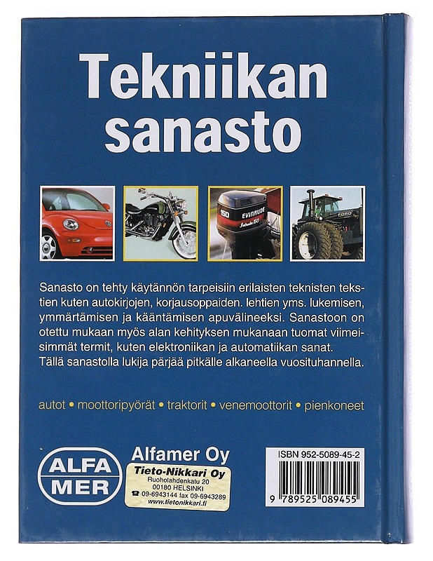 Tekniikan sanasto:englanti-suomi-englanti - Esko Mauno - Tietokirjat ja oppaat - 10105586376 - 1