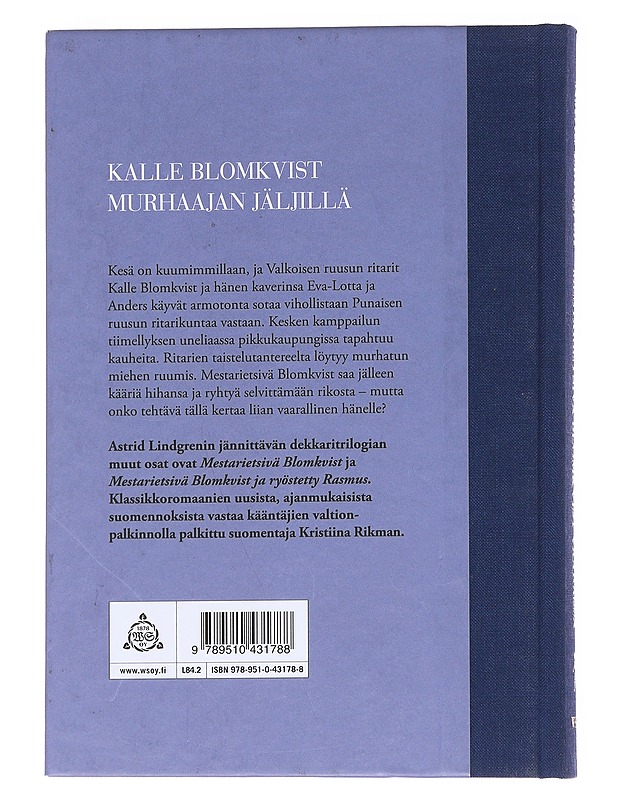 Mestarietsivä Blomkvist vaarassa - Lindgren, Astrid - Lastenkirjat - 10105586386 - 1
