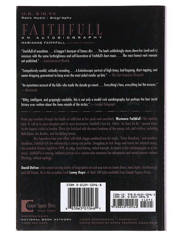 Faithfull: An Autobiography - Faithfull, Marianne - Elämäkerrat ja muistelmat - 10105586464 - 1