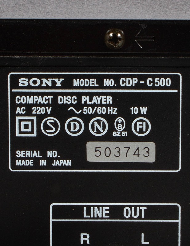 SONY CDP-C500 CD-soitin - Audio - 10105586492 - 3