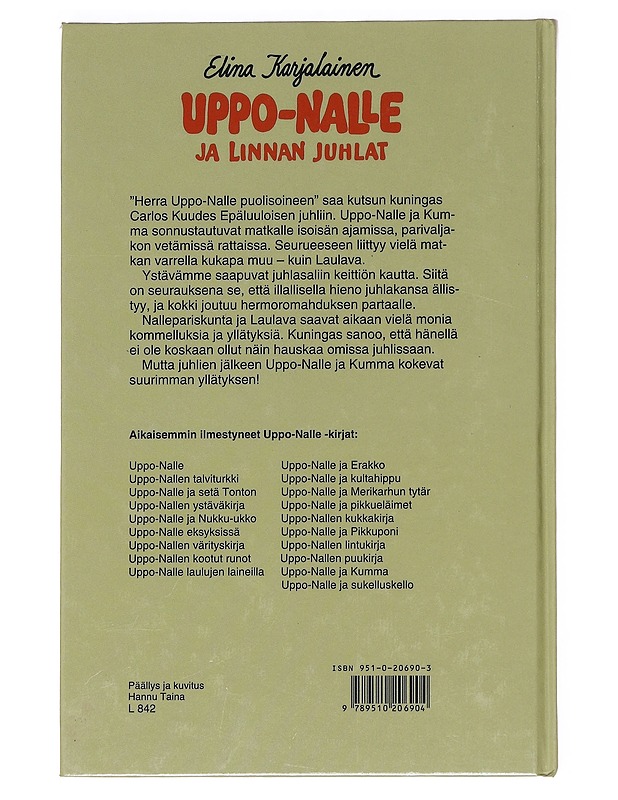 Uppo-Nalle ja linnan juhlat - Karjalainen, Elina - Lastenkirjat - 10105586515 - 1