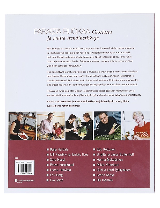 Parasta ruokaa Gloriasta ja muita trendiherkkuja - Tanttu, Anna-Maija - Ruokakirjat - 10105586540 - 1
