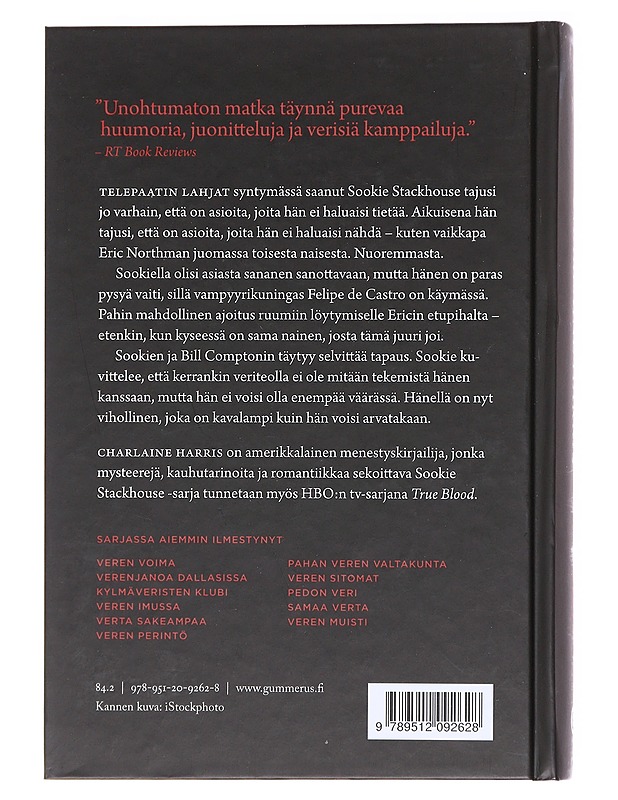 Veri kielellä  - Harris, Charlaine - Romaanit ja novellit - 10105586544 - 1