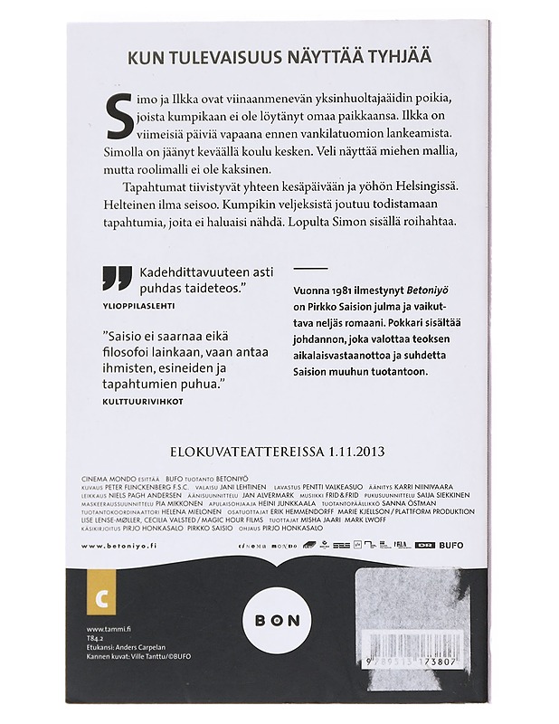 Betoniyö - Pirkko Saisio - Romaanit ja novellit - 10105586637 - 1
