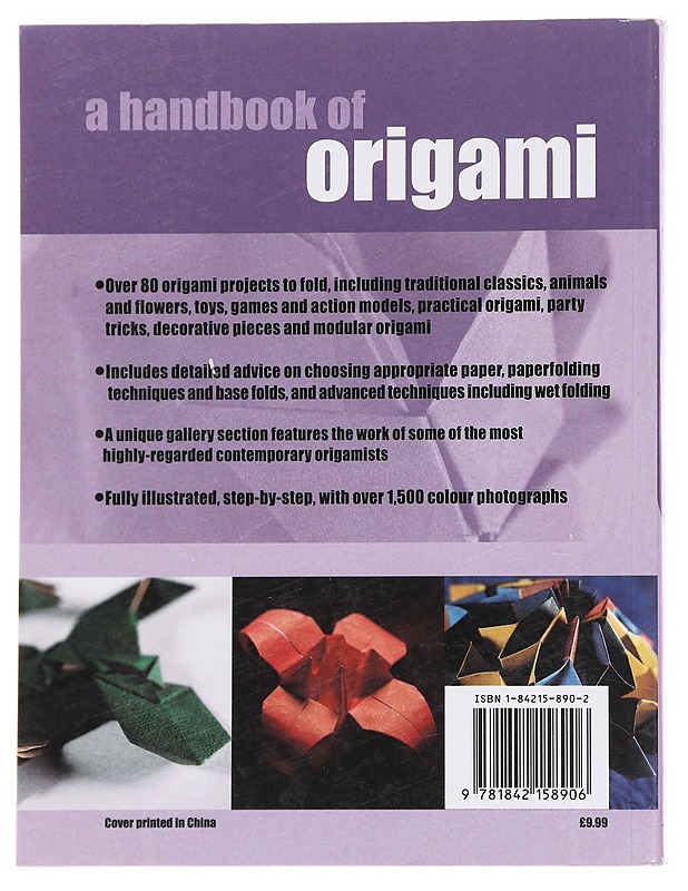 A handbook of origami : the complete practical guide with step-by-step techniques and over 80 exciting projects - Rick Beech - Tietokirjat ja oppaat - 10105586656 - 1