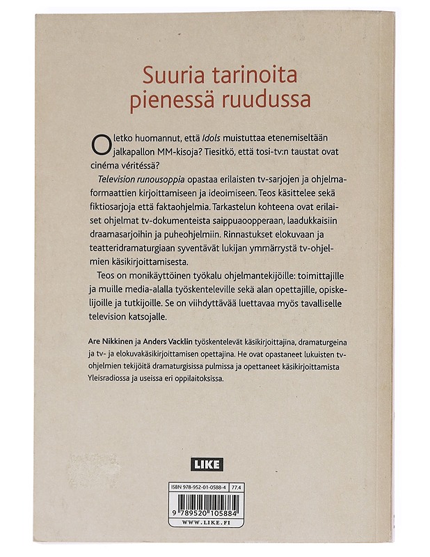 Television runousoppia : toisenlainen katse tv-ohjelmiin - Nikkinen, Are - Tietokirjat ja oppaat - 10105586657 - 1
