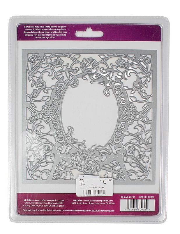 DIE'SIRE CREATE-A-CARD Classic Floral Frame -metallistanssi, 15x15 cm - Askartelu - 10105586669 - 1