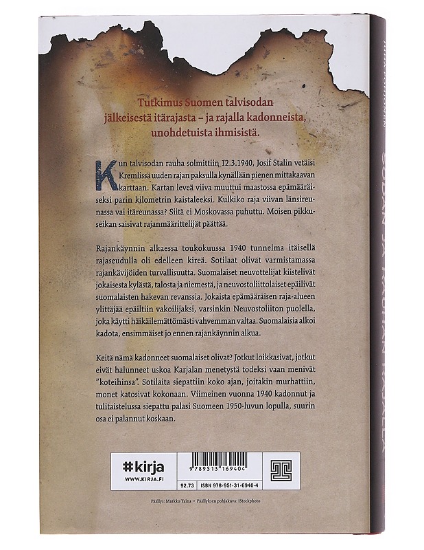 Sodan ja rauhan rajalla / välirauhan uhrit 1940-1941 - Juha Pohjonen - Historiakirjat - 10105586741 - 1