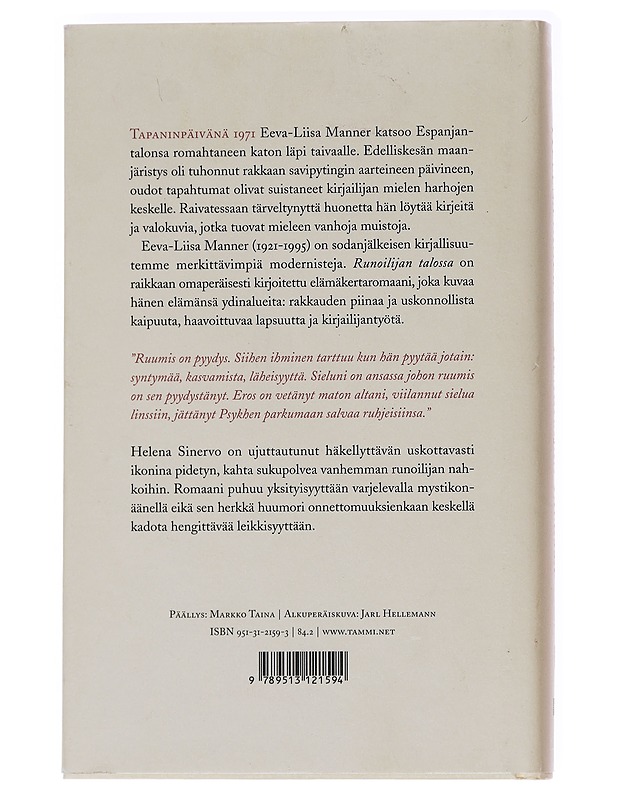 Runoilijan talossa - Helena Sinervo - Romaanit ja novellit - 10105586785 - 1