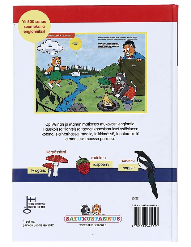 Miina ja Manu: Suomi-englanti kuvasanakirja - Lahtinen, Heli - Lastenkirjat - 10105586904 - 1