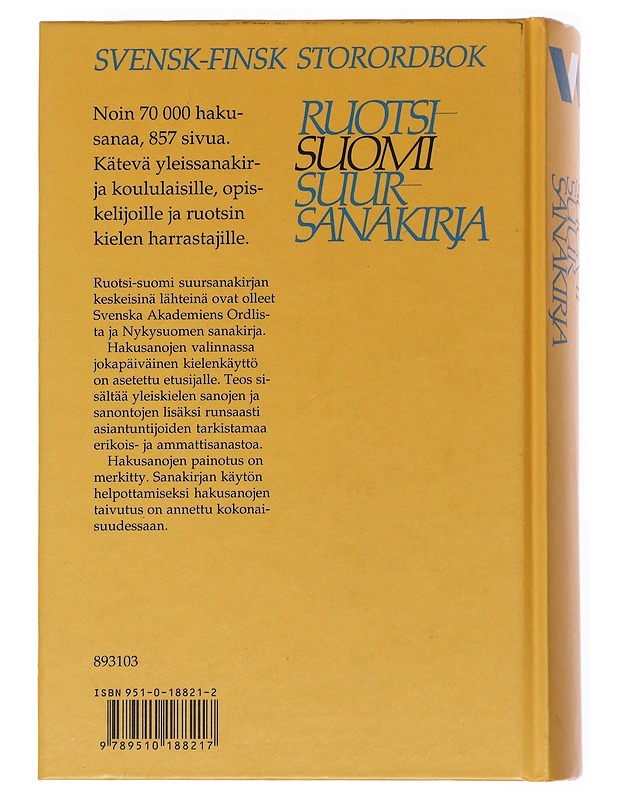 Ruotsi-suomi-suursanakirja - Lea Lampén - Matkaoppaat ja sanakirjat - 10105586915 - 1