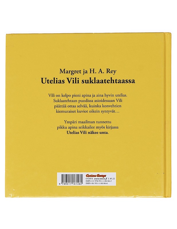 Utelias Vili suklaatehtaassa - Rey, Margret - Lastenkirjat - 10105586932 - 1