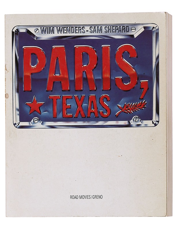 Paris, Texas - Wim Wenders, Sam Shepard - Musiikki- ja elokuvakirjat - 10105587061 - 0