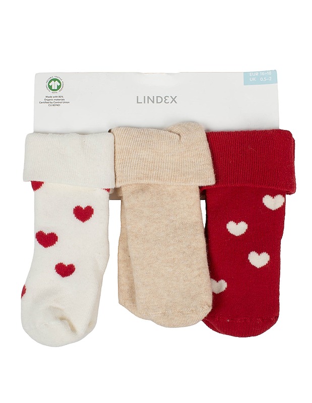 LINDEX Lasten Sukat, 16-18 - 3kpl - Asusteet - 10105587059 - 0