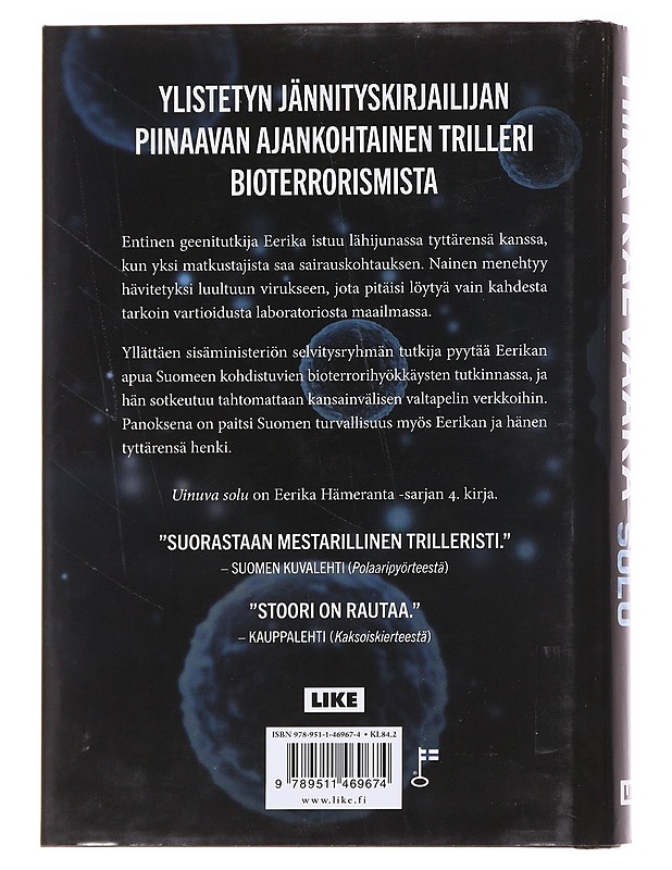 Uinuva solu - Tiina Raevaara - Jännitys ja dekkarit - 10105587078 - 1