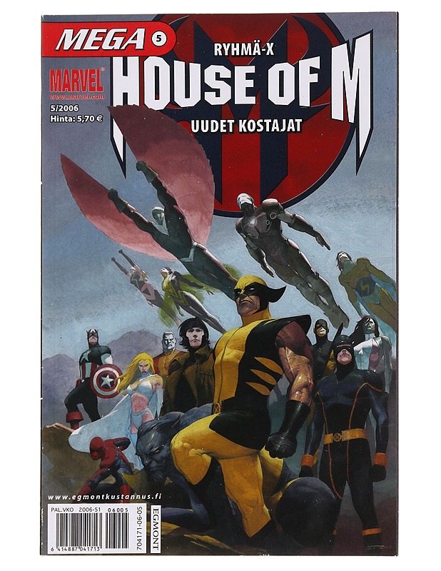 Mega-Marvel 5/2006 (Ryhmä-X: House of M) - Sarjakuvat - 10105587114 - 0