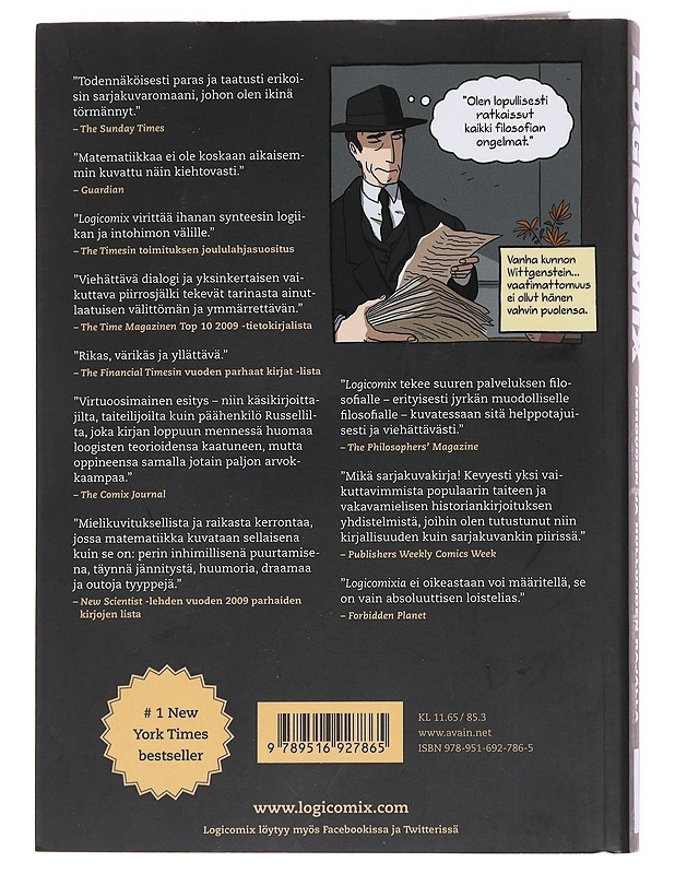 Logicomix : nerouden ja hulluuden rajalla - Doksiadis, Apostolos - Elämäkerrat ja muistelmat - 10105587217 - 1