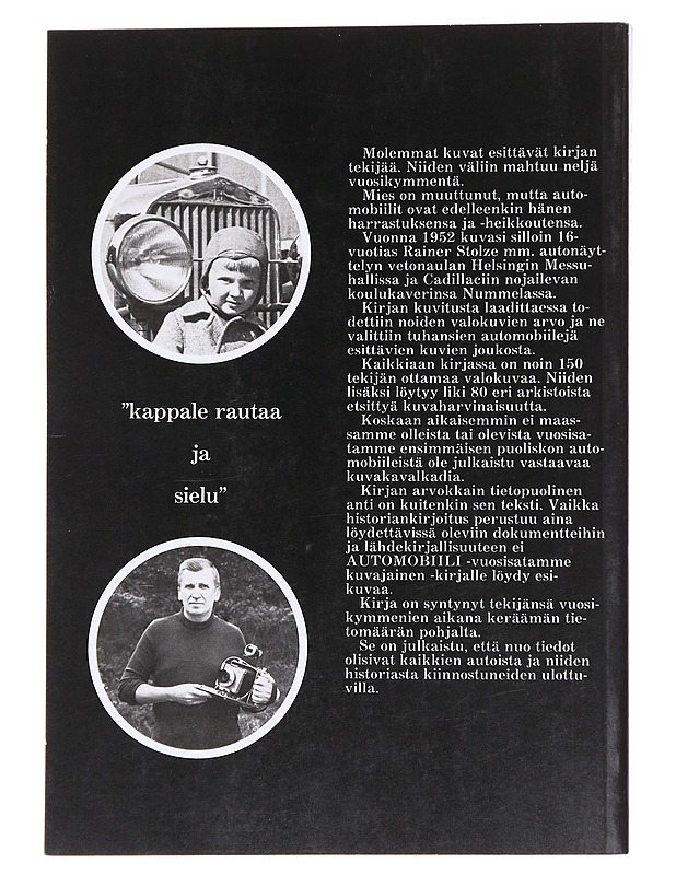 Automobiili / vuosisatamme kuvajainen - Rainer Stolze - Historiakirjat - 10105587213 - 1