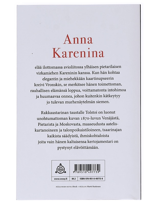 Anna Karenina - Tolstoi, Leo - Romaanit ja novellit - 10105587222 - 1