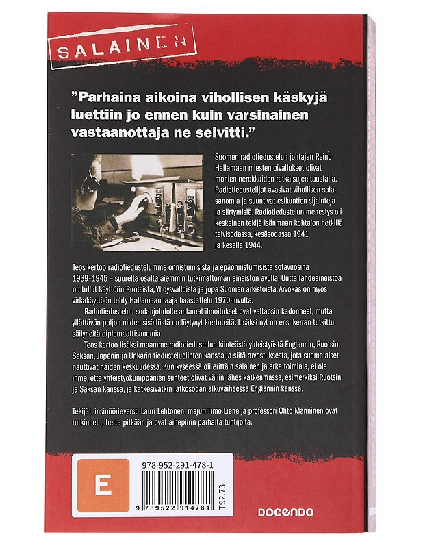 Sanomansieppaajia ja koodinmurtajia - Lehtonen, Lauri - Kirja lahjaksi - 10105587268 - 1