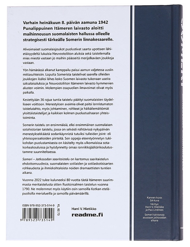 Someri / jatkosodan saaritaistelu - Harri V. Hietikko - Historiakirjat - 10105587367 - 1