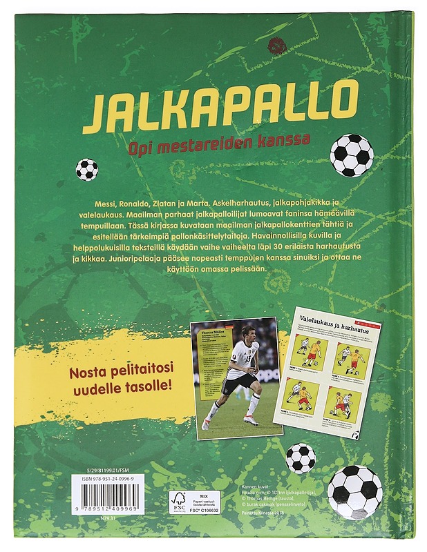 Jalkapallo / opi mestareiden kanssa - Noa, Sandra - Nuorten kirjat - 10105587579 - 1