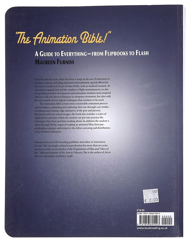 The animation bible : a guide to everything - from flipbooks to Flash - Maureen Furniss - Tietokirjat ja oppaat - 10105587624 - 1