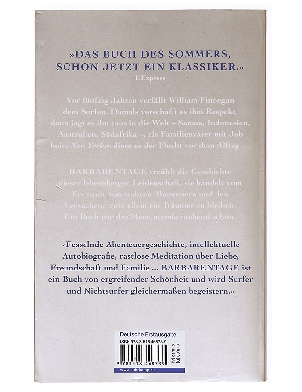 Barbarentage : Mein Surferleben - William Finnegan - Elämäkerrat ja muistelmat - 10105587677 - 1