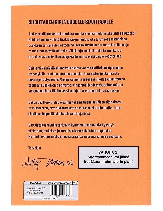 Sijoittajaksi 7 päivässä - Mähkä, Merja - Tietokirjat ja oppaat - 10105587845 - 1