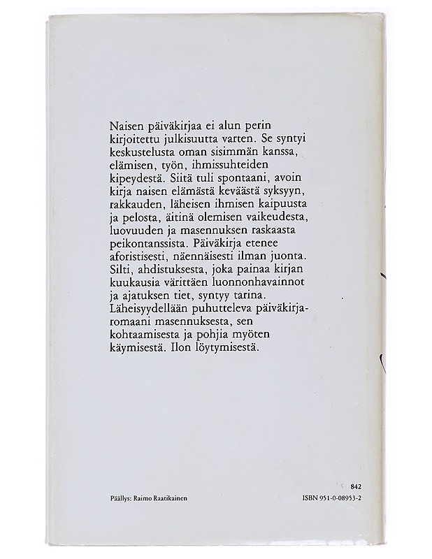 Naisen päiväkirja - Eeva Kilpi - Romaanit ja novellit - 10105587855 - 1