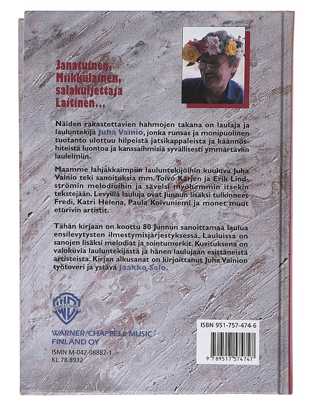 Sanojen takana Junnu Vainio : 80 Juha Vainion laulua - Vainio, Juha - Tietokirjat ja oppaat - 10105587863 - 1