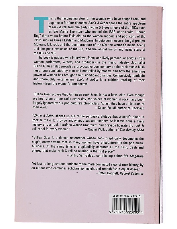 She's a rebel : the history of women in rock & roll - Gaar, Gillian G. - Historiakirjat - 10105587908 - 1