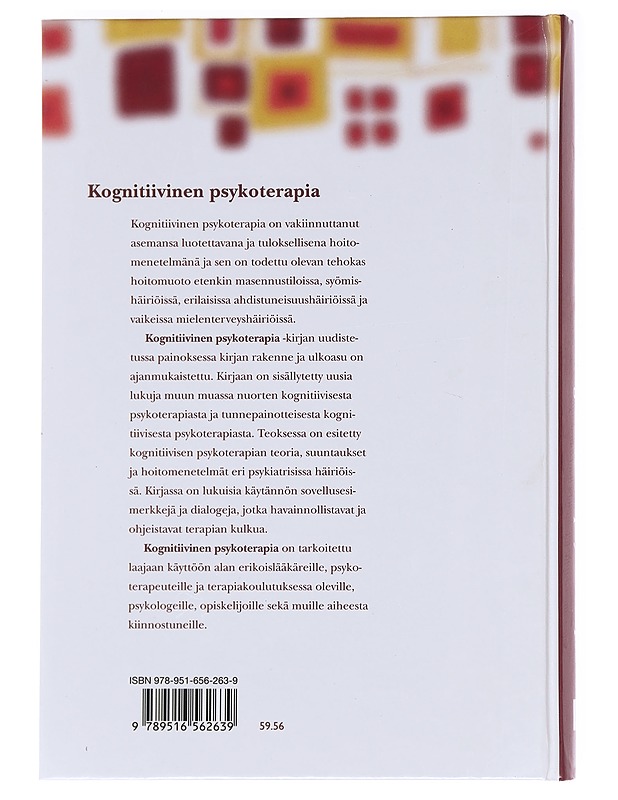Kognitiivinen psykoterapia - Kähkönen, Seppo - Tietokirjat ja oppaat - 10105587915 - 1