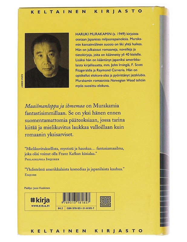 Maailmanloppu ja ihmemaa - Murakami, Haruki - Romaanit ja novellit - 10105588165 - 1
