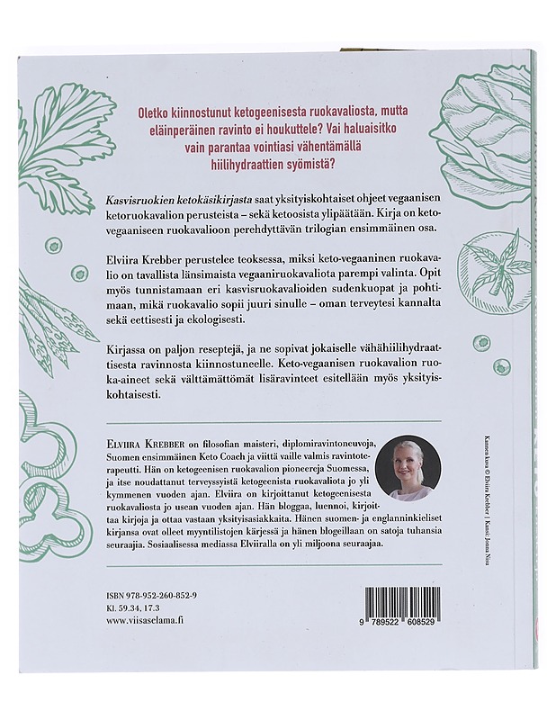 Kasvisruokien keto-käsikirja - Elviira Krebber - Ruokakirjat - 10105588198 - 1