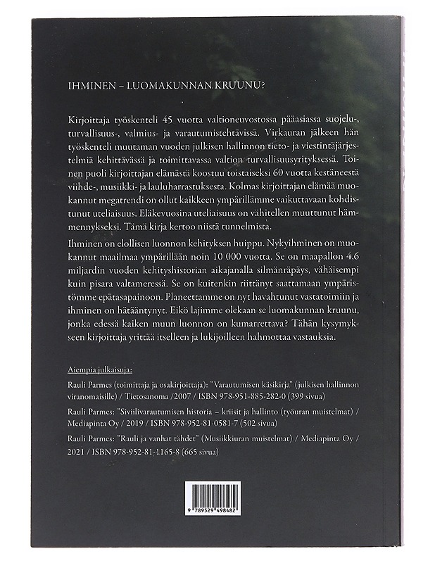 Ihminen - luomakunnan kruunu? - Parmes Rauli  - Tietokirjat ja oppaat - 10105588230 - 1