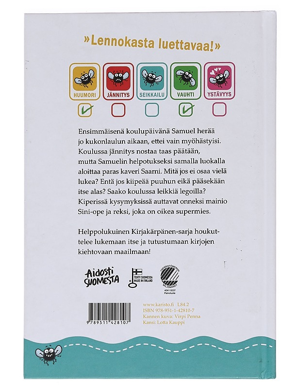 Rapiseva reppu - Kallioniemi, Tuula - Lastenkirjat - 10105588242 - 1