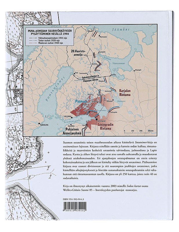 Sotatoimet / Suomen sotien 1939-45 kulku kartoin - Raunio, Ari - Historiakirjat - 10105588249 - 1