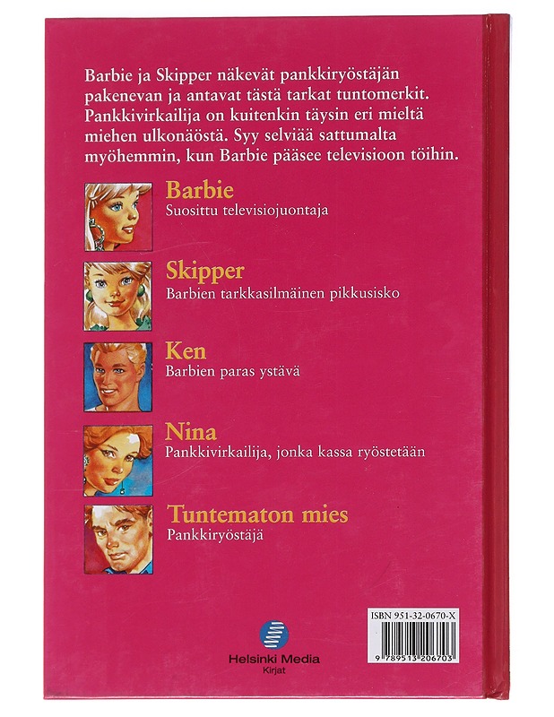 BARBIE PANKKINEIDIN SALAISUUS - Barbie - Lastenkirjat - 10105588268 - 1